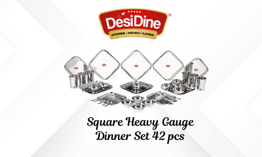 Dine in Style: Introducing DesiDine's Stainless Steel Regal Dinner Set