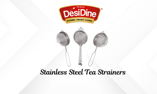 Upgrade Your Tea Time: DesiDine's Stainless Steel Strainers – Set of 3