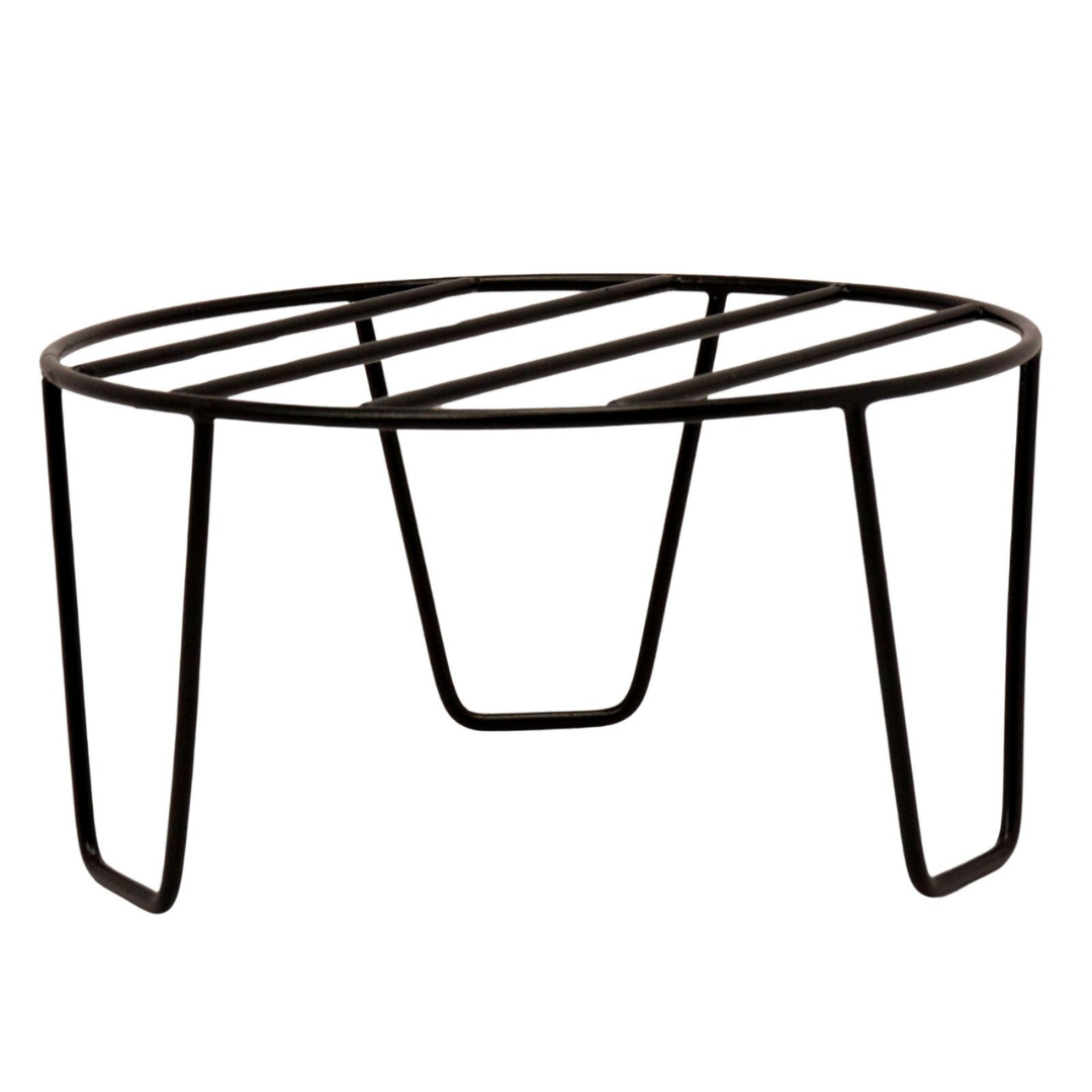 DesiDine Powder Coated Metal Planter Stand for Outdoor or Indoor Planters for Home & office (Set Of 4)