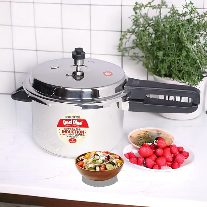 Stainless Steel Outer Lid induction Base Pressure Cooker