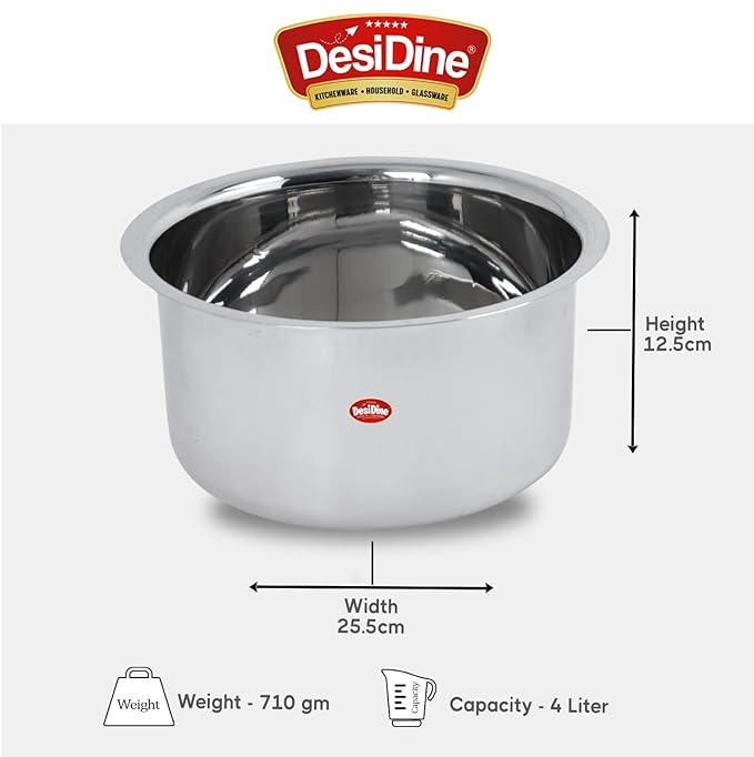 DesiDine Premium Stainless Steel Tope