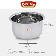 DesiDine Premium Stainless Steel Tope