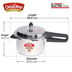 Stainless Steel Outer Lid induction Base Pressure Cooker