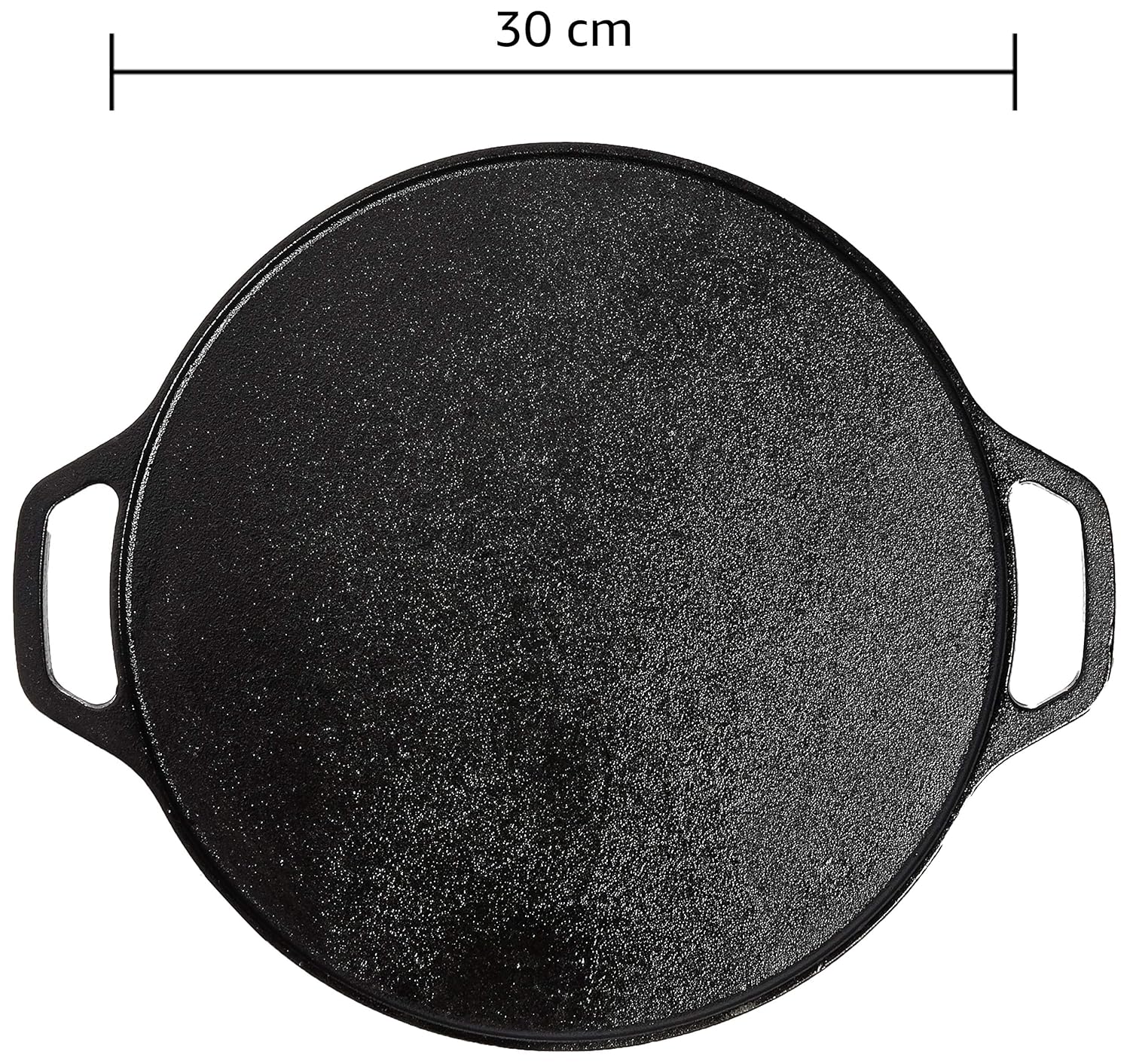 DesiDine Pre-Seasoned Cast Iron Dosa Tawa 30 cm