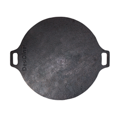 DesiDine Pre-Seasoned Cast Iron Dosa Tawa 30 cm