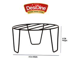 DesiDine Powder Coated Metal Planter Stand for Outdoor or Indoor Planters for Home & office (Set Of 4)