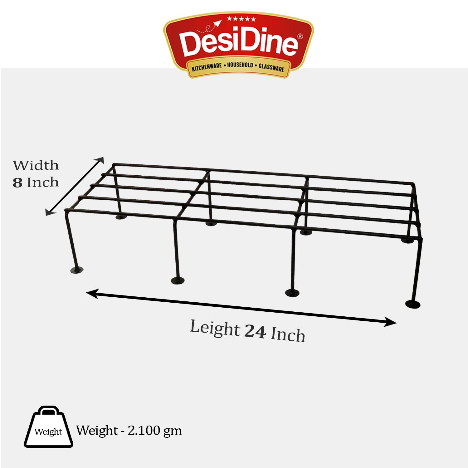 DesiDine Powder Coated Metal Planter Stand for Outdoor or Indoor Planters for Home & office